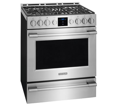  30" Frigidaire Professional 5.1 Cu. Ft. Gas Front Control Freestanding - FPGH3077RF