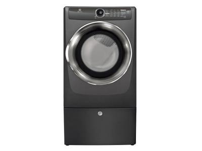 27" Electrolux 8.0 Cu. Ft. Front Load Perfect Steam Electric Dryer with Instant Refresh and 8 cycles- EFMC517STT