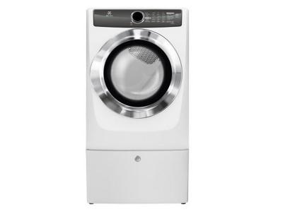 Electrolux Front Load Perfect Steam Gas Dryer with Instant Refresh and 8 cycles - 8.0 Cu. Ft. - EFMG517SIW