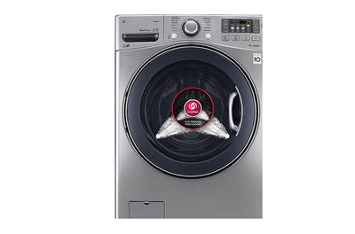 LG 6.3 Total Capacity LG TWINWash Bundle with LG SideKick WM3770HVA_WD100CV