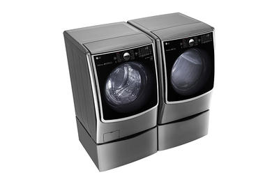 LG 6.3 Total Capacity LG TWINWash Bundle with LG SideKick and Electric Dryer WM5000HVA_WD100CV_DLEX5000V_WDP4V