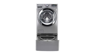 LG 6.3 Total Capacity TWINWash™ Bundle with LG SideKick™ WM3670HVA_WD100CV 