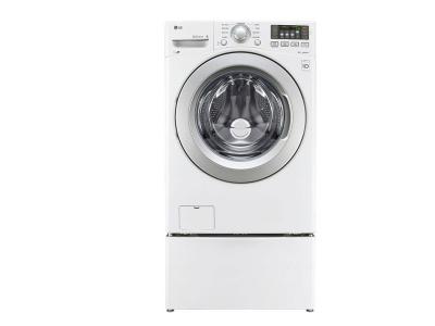 LG 6.3 Total Capacity LG TWINWash Bundle with LG SideKick and Electric Dryer WM3270CW/WD100CW