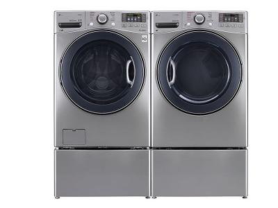 LG 6.3 Total Capacity LG TWIN Wash Bundle with LG SideKick and Electric Dryer WM3770HVA_WD100CV_DLEX3570V_WDP4V