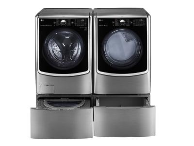 LG 6.3 Total Capacity LG TWINWash Bundle with LG SideKick and Electric Dryer WM5000HVA_WD100CV_DLEX5000V_WDP4V