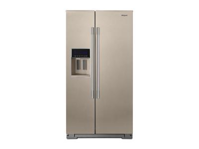 36" Whirlpool  Wide Contemporary Handle Side-by-Side Refrigerator - 28 cu. ft. WRSA88FIHN