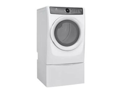 27" Electrolux 8.0 Cu. Ft. Front Load Perfect Steam Electric Dryer With 7 Cycles - EFMC427UIW