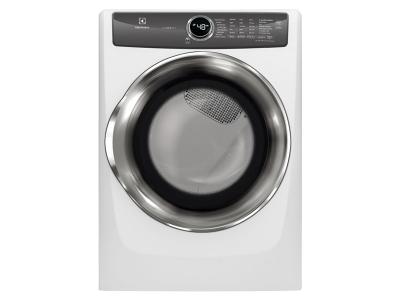 27" Electrolux  8.0 Cu. Ft. Front Load Perfect Steam Electric Dryer With Instant Refresh And 8 Cycles - EFMC527UIW