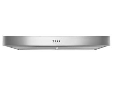 36" Whirlpool Range Hood With Dishwasher-Safe Full-Width Grease Filters - WVU37UC6FS