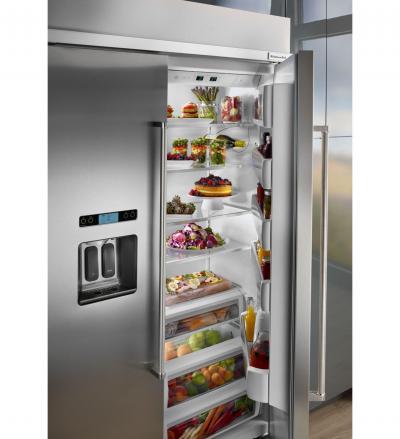 48" KitchenAid 29.5 Cu. Ft. Built-In Side by Side Refrigerator - KBSD618ESS