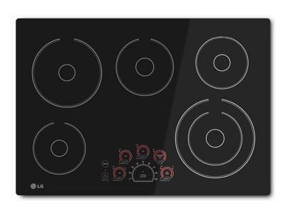 30" LG Black Radiant Electric Smoothtop Cooktop With Smoothtouch Controls - LCE3010SB