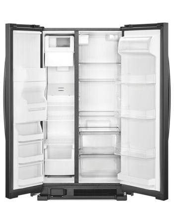 33" Whirlpool refrigerator/freezer side-by-side-freestanding WRS331SDHB