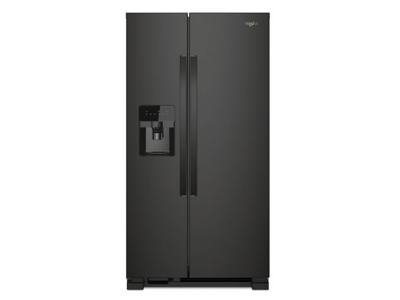 36" Whirlpool refrigerator/freezer-side-by-side-freestanding WRS335SDHB