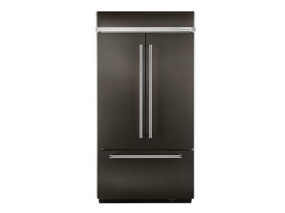 42" KitchenAid 24.2 Cu. Ft. Built-In Stainless French Door Refrigerator With Platinum Interior Design - KBFN502EBS