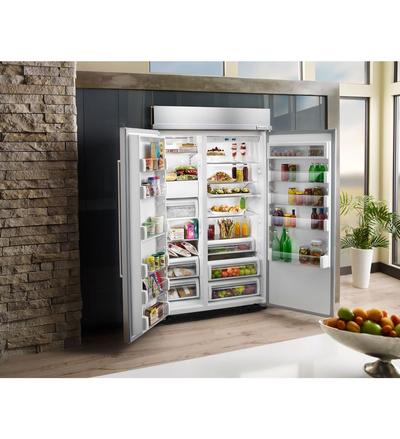 48" KitchenAid 30.0 Cu. Ft. Built-In Side by Side Refrigerator - KBSN608ESS