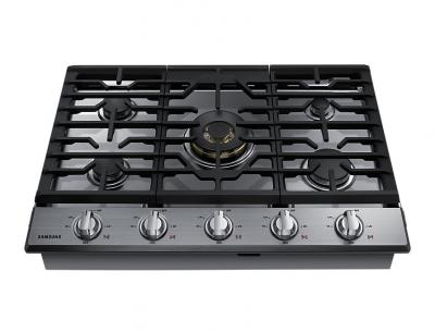 30" Samsung Gas Cooktop With 22K BTU Dual Power Burner - NA30N7755TS