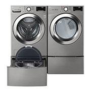 27" LG 5.2 cu. ft. Ultra Large Smart Wi-Fi Enabled Front Load Washer - WM3700HVA