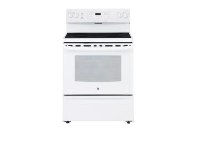 30" GE Free Standing Electric Standard Clean Range - JCBS630DKWW