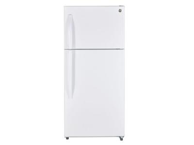 30" GE 18 Cu. Ft. Top-Freezer No-Frost Refrigerator - GTS18FTLWW