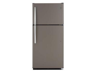 30" GE 18.2 Cu. Ft. Top-Freezer Refrigerator in Slate - GTE18FMLKES