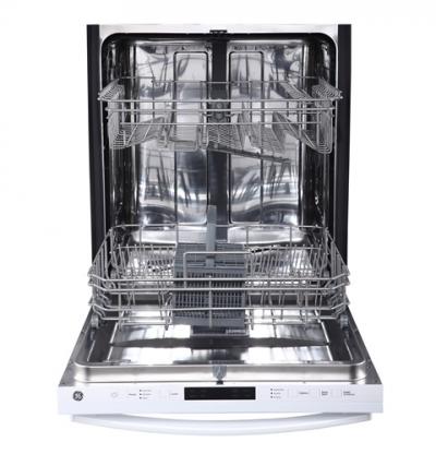 24" GE Built-In Dishwasher with Hidden Controls - GBT632SGMWW