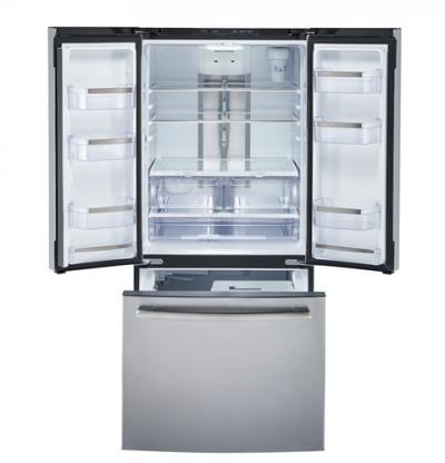 30" GE Profile 20.8 Cu. Ft. French Door Bottom-Mount With Factory Installed Icemaker - PNE21NSLKSS