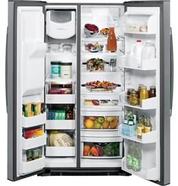 36" GE Profile 25.4 Cu. Ft. Side-by-Side Refrigerator with Dispenser - PSE25KSHSS