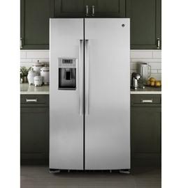 36" GE Profile 25.4 Cu. Ft. Side-by-Side Refrigerator with Dispenser - PSE25KSHSS