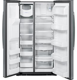 36" GE Profile 25.4 Cu. Ft. Side-by-Side Refrigerator with Dispenser - PSE25KSHSS