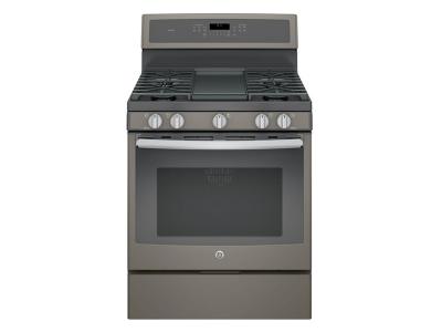 30" GE Profile Free-Standing Gas Convection Self Cleaning Gas Range - PCGB911EEJES