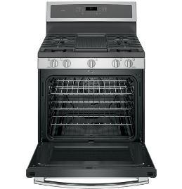 30" GE Profile Free-Standing Gas Convection Self Cleaning Gas Range - PCGB911SEJSS