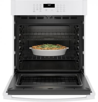 27" GE 4.3 Cu. Ft. Electric Self-Cleaning Single Wall Oven - JKS3000DNWW