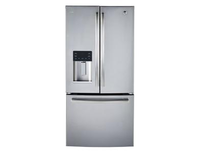 33" GE Profile 23.5 Cu. Ft. French Door Bottom-Mount With Space Saving Icemaker - PFE24HSLKSS