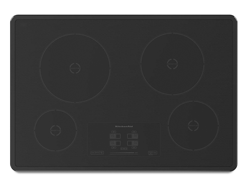 KitchenAid KICU500XBL 30" Induction Cooktop with 4 Elements and Touc
