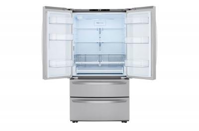 36" LG  4-Door French Door Refrigerator With Internal Water Dispenser - LMWS27626S