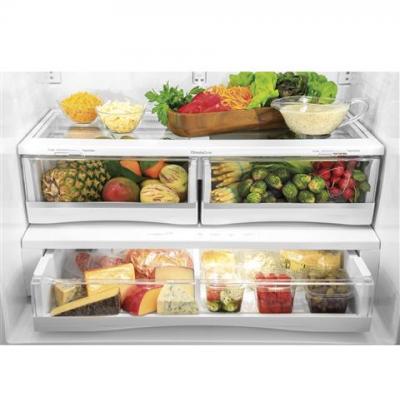 36" GE Profile 27.7 Cu. Ft. Smart Fingerprint Resistant French-Door Refrigerator - PFE28PYNFS