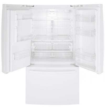 36" GE 25.6 Cu. Ft. French-Door Refrigerator - GFE26JGMWW