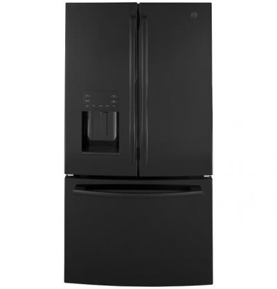 36" GE 25.6 Cu. Ft. French-Door Refrigerator - GFE26JGMBB