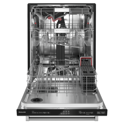 24" KitchenAid 44 dBA Dishwasher in PrintShield Finish With FreeFlex Third Rack - KDTM404KBS