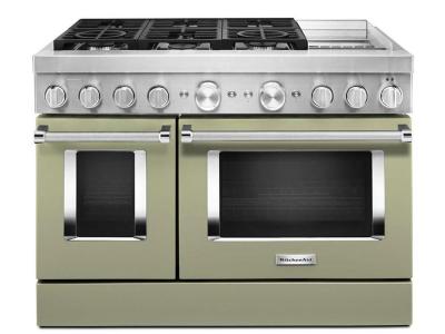 48" KitchenAid 6.3 Cu. Ft. Dual Fuel Self Clean Convection Range - KFDC558JAV