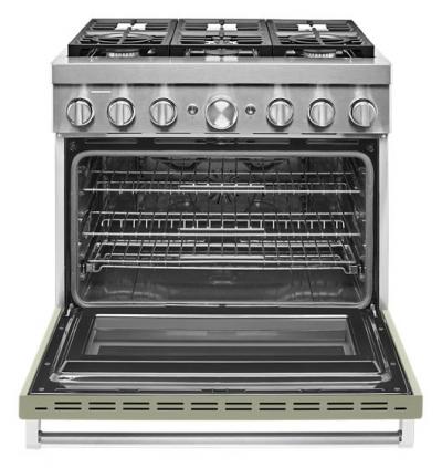 36" KitchenAid 5.1 Cu. Ft. Smart Commercial-Style Dual Fuel Range With 6 Burners - KFDC506JAV