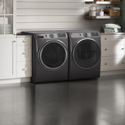 28" GE 5.5 Cu. Ft. (IEC) Capacity Washer With Built-in Wifi In Diamond Grey - GFW550SMNDG