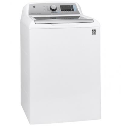 27" GE 5.0  Cu. Ft. Capacity Smart Washer With Sanitize - GTW845CSNWS