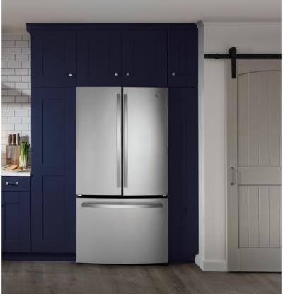 36" GE 27.0 Cu. Ft. Fingerprint Resistant French-Door Refrigerator - GNE27JYMFS