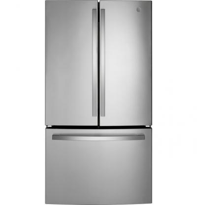 36" GE 27.0 Cu. Ft. Fingerprint Resistant French-Door Refrigerator - GNE27EYMFS