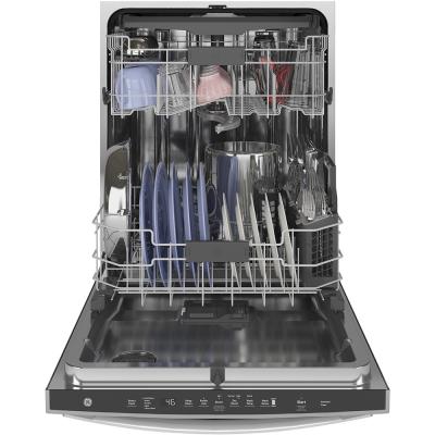 24" GE Stainless Steel Interior Dishwasher With Hidden Controls In Stainless Steel - GDT665SSNSS