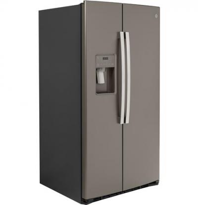 36" GE 25.1 Cu. Ft. Side-By-Side Refrigerator - GSS25IMNES