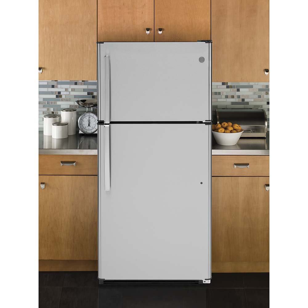 GE GTE18FSLKSS 30" 18 Cu. Ft. Top-Freezer Refrigerator In Stainless