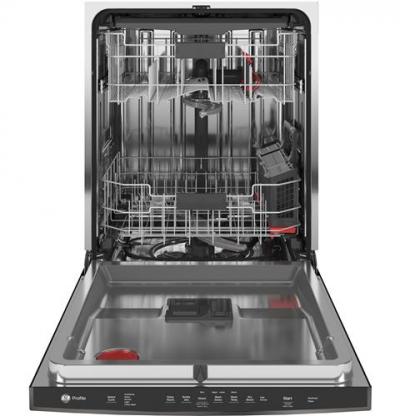 24" GE Profile Stainless Steel Interior Dishwasher with Hidden Controls  - PDT715SBNTS