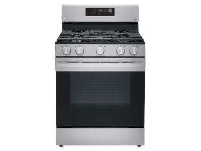 30" LG 5.8 Cu. Ft. Smart Wi-Fi Enabled Fan Convection Gas Range With Air Fry And EasyClean - LRGL5823S